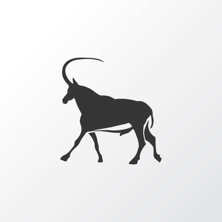 Antelope icon symbol. Premium quality isolated gazelle element in trendy style.のイラスト素材
