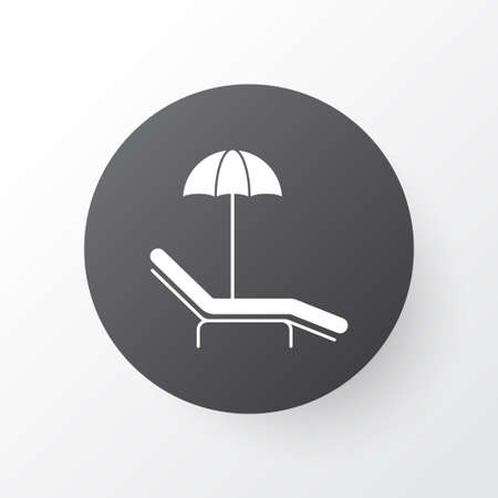 Beach icon symbol. Premium quality isolated relax chair element in trendy style.のイラスト素材