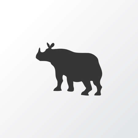 Rhino icon symbol. Premium quality isolated rhinoceros element in trendy style.のイラスト素材