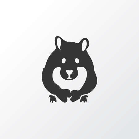 Hamster icon symbol. Premium quality isolated rodent element in trendy style.のイラスト素材