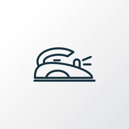 Iron icon line symbol. Premium quality isolated flatiron element in trendy style.のイラスト素材