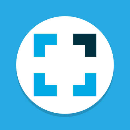 Full screen icon colored symbol. Premium quality isolated screenshot element in trendy style.のイラスト素材