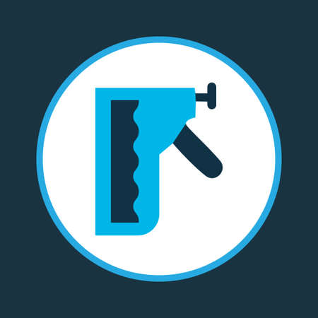 Construction stapler icon colored symbol. Premium quality isolated staple gun element in trendy style.のイラスト素材