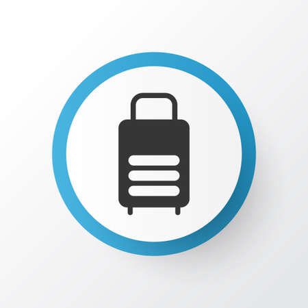 Suitcase icon symbol. Premium quality isolated luggage element in trendy style.のイラスト素材