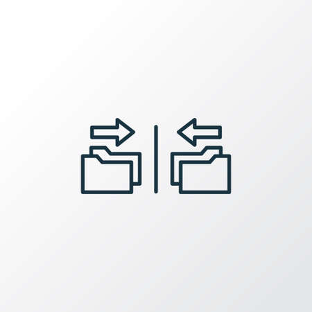 Database mirroring icon line symbol. Premium quality isolated backup element in trendy style.のイラスト素材