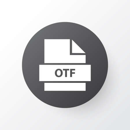 Otf icon symbol. Premium quality isolated folio element in trendy style.のイラスト素材
