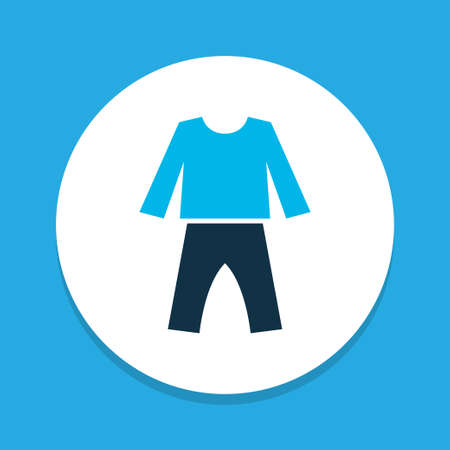 Pyjamas icon colored symbol. Premium quality isolated sleepwear element in trendy style.のイラスト素材
