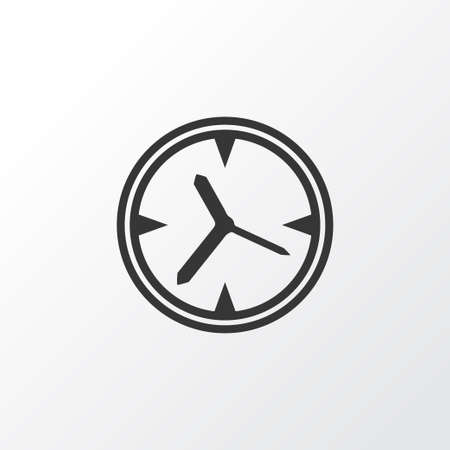 Wall clock icon symbol. Premium quality isolated watch element in trendy style.のイラスト素材