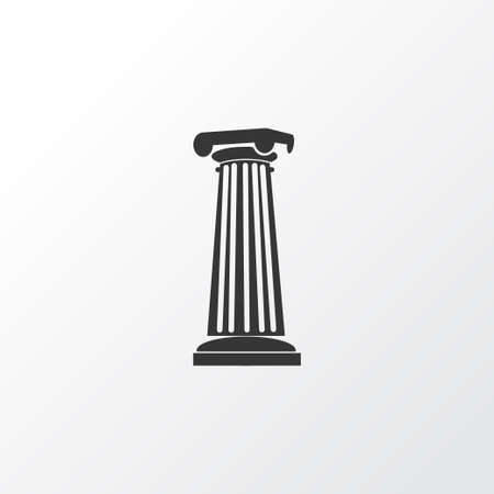 Column icon symbol. Premium quality isolated pillar element in trendy style.のイラスト素材