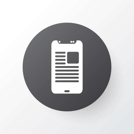 Article on phone icon symbol. Premium quality isolated blog element in trendy style.のイラスト素材