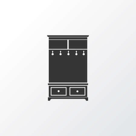 Hall tree icon symbol. Premium quality isolated clothing rack element in trendy style.の写真素材
