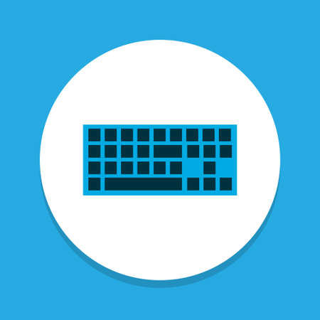 Keyboard icon colored symbol. Premium quality isolated keypad element in trendy style.