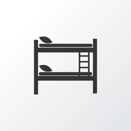 Double Decker Bed Icon Symbol Premium Quality Isolated Hostel Double Decker Bed Icon Symbol Premium