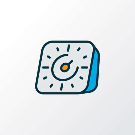Timer icon colored line symbol. Premium quality isolated clock element in trendy style.のイラスト素材