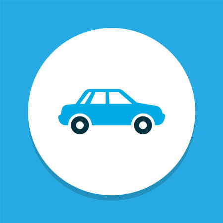 Car icon colored symbol. Premium quality isolated auto element in trendy style.の写真素材