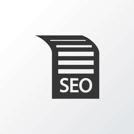 SEO guide icon symbol. Premium quality isolated manual element in trendy style.の写真素材