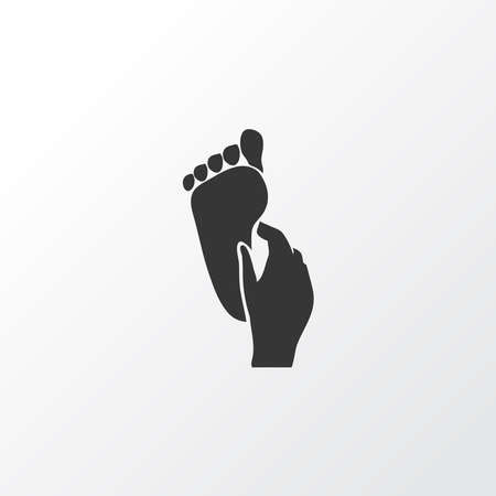 Foot massage icon symbol. Premium quality isolated reflexology element in trendy style.のイラスト素材