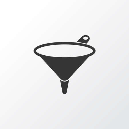 Funnel icon symbol. Premium quality isolated filter element in trendy style.の写真素材