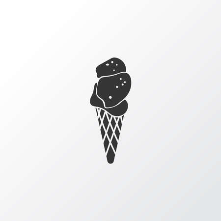 Ice cream icon symbol. Premium quality isolated sundae element in trendy style.の写真素材