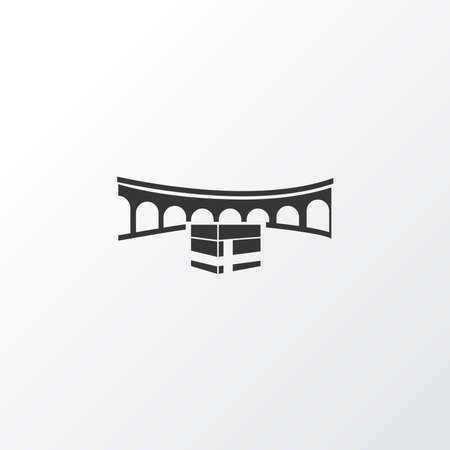 Mecca icon symbol. Premium quality isolated kaaba element in trendy style.のイラスト素材