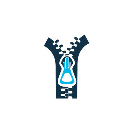 Zipper icon colored symbol. Premium quality isolated fastener element in trendy style.のイラスト素材
