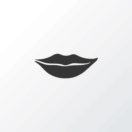 Lips icon symbol. Premium quality isolated mouth element in trendy style.のイラスト素材