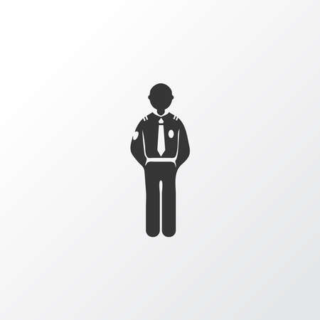 Airport security icon symbol. Premium quality isolated police element in trendy style.の写真素材
