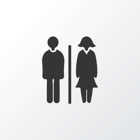 Toilet icon symbol. Premium quality isolated wc element in trendy style.の写真素材