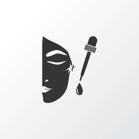 Face oil icon symbol. Premium quality isolated dropper element in trendy style.のイラスト素材
