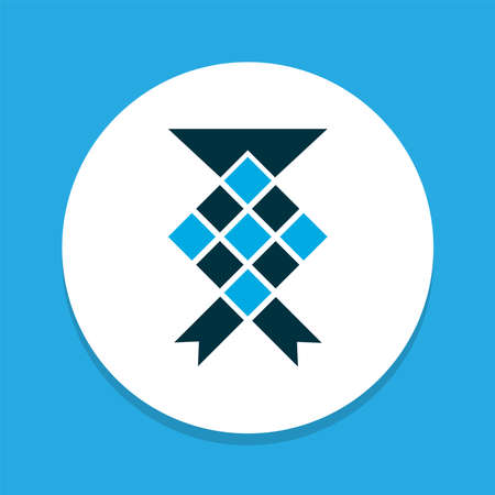Ketupat icon colored symbol. Premium quality isolated malay element in trendy style.のイラスト素材