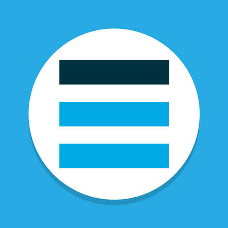 List icon colored symbol. Premium quality isolated schedule element in trendy style.のイラスト素材