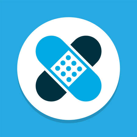 Bandage icon colored symbol. Premium quality isolated bandage element in trendy style.のイラスト素材