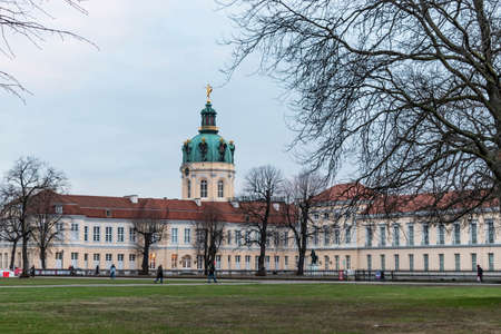 Berin, Germany - December 2018: Charlottenburg Palace is the largest palace in Berlin, the palace was built at the end of the 17th century.のeditorial素材