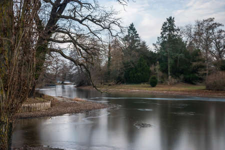 View of Worlitzer lake in Garden Kingdom of Dessau-WÃ¶rlitz, Germany.