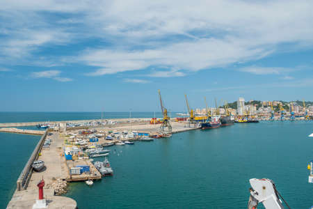 Durres, Albania - June 2019: View of Durres Port.のeditorial素材