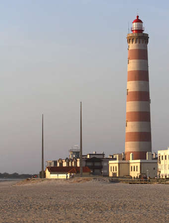 Lighthouse at the sunset. Picture taken in Aveiro / Portugalの写真素材