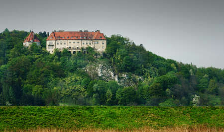 Mansion on the hill. Picture taken in Krakow / Polandの写真素材