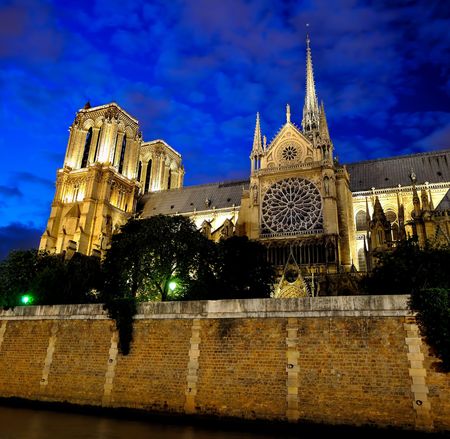Notre Dame de Paris (French for Our Lady of Paris)の写真素材