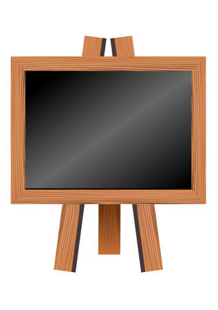 Blackboard with classic design isolated on white background. Vector illustration.のイラスト素材