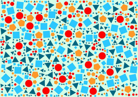 Background with geometric elements in abstract and random pattern.の写真素材