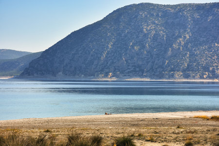 Beach of Salda Lake, in Burdur Turkey