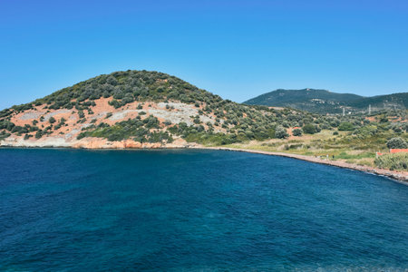 one of the magnificent bays of Foca-Izmir near famous Canak bay. Turkeyの写真素材