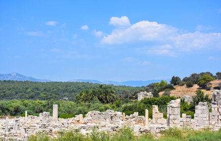 Patara Ruins, Lycia, Turkey. Patara, the capital of ancient Lydia, was a maritime and commercial cityの写真素材