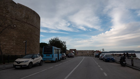 Canakkale, Turkey November 12,2023 Kilitbahir Castle is a castle across the city, west of Canakkale....