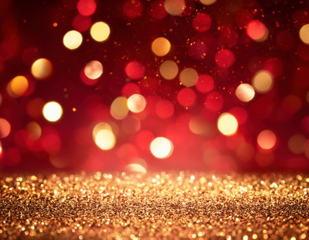 Abstract bokeh lights background. Christmas and New Year concept.の素材