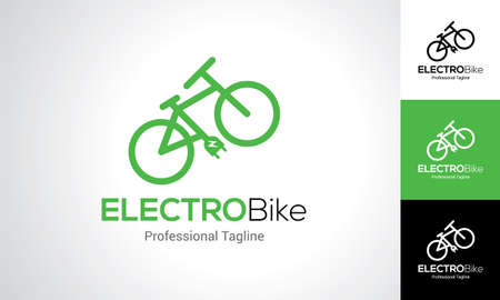 Electric Bike Logoのイラスト素材