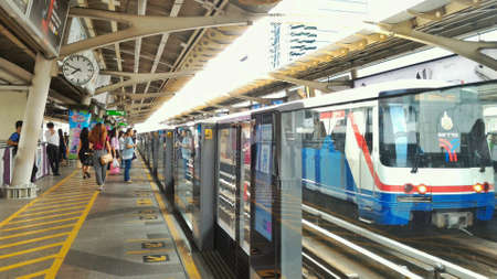 BTS Station in bangkok, thailand.