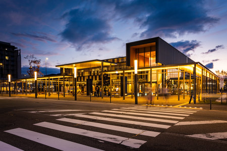 TAKAYAMA, JAPAN - October 22, 2019: JR Takayama Station in the city of Takayama, Gifu Prefecture, Japan.のeditorial素材