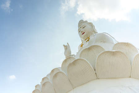 The Goddess of Mercy, known as Quan Yin or Guan Yin Statue at Wat Hyua Pla Kang temple in Chiang...