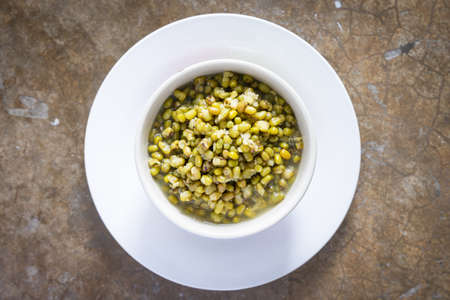 Green Beans in Syrup (Thai Dessert)の写真素材